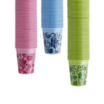 Monoart Plastic Cups Floral