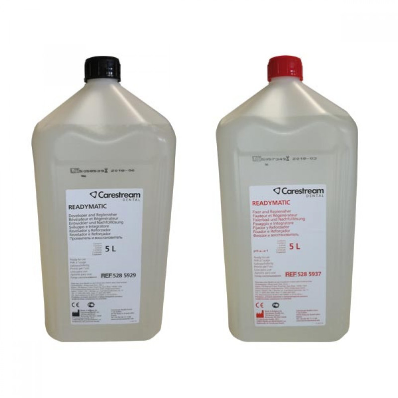 Carestream GBX Manual Processing Chemistry – Developer & Fixer 2 X 1 Liter – For Dental & Vet X-Ray
