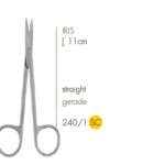 Leibinger 240/1SC Ψαλίδι Iris Ευθύ SC