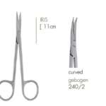 Leibinger 240/2 Ψαλίδι Iris Κεκαμένο