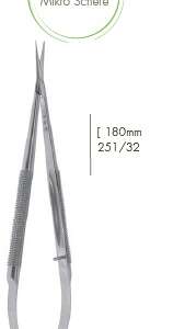 Leibinger 251/32 Micro-Scissors Straight Round Handle 180mm