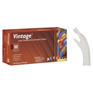 Γάντια Latex Aurelia Vintage με πούδρα